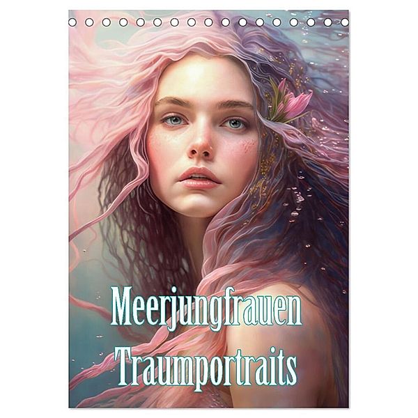 Meerjungfrauen Traumportraits (Tischkalender 2024 DIN A5 hoch), CALVENDO Monatskalender, Liselotte Brunner-Klaus
