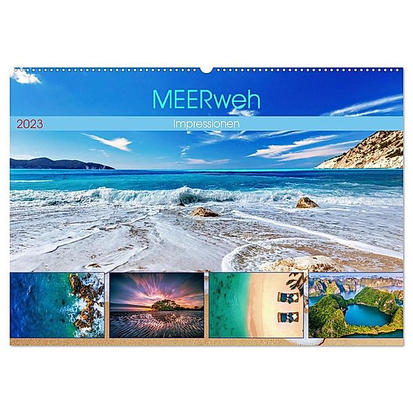 MEERweh Impressionen (Wandkalender 2024 DIN A2 quer), CALVENDO Monatskalender, Susan Michel