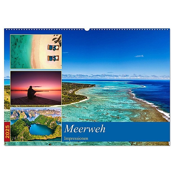 MEERweh Impressionen (Wandkalender 2025 DIN A2 quer), CALVENDO Monatskalender, Calvendo, Susan Michel