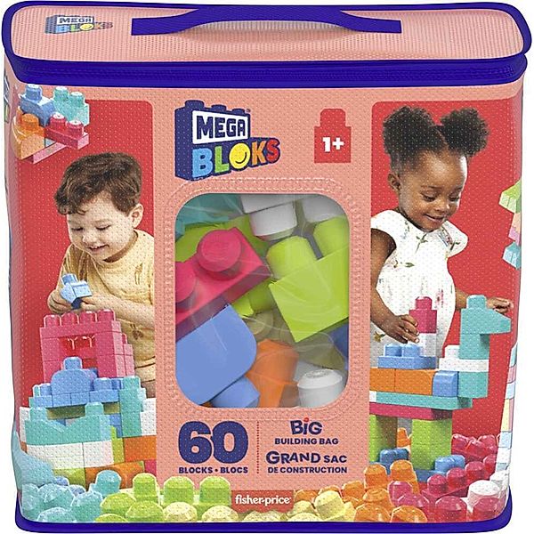 Mattel Mega Bloks Bausteinebeutel Medium, pink