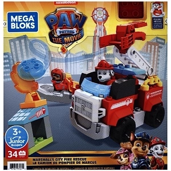Mattel Mega Bloks Paw Patrol Feuerwehr Spielset