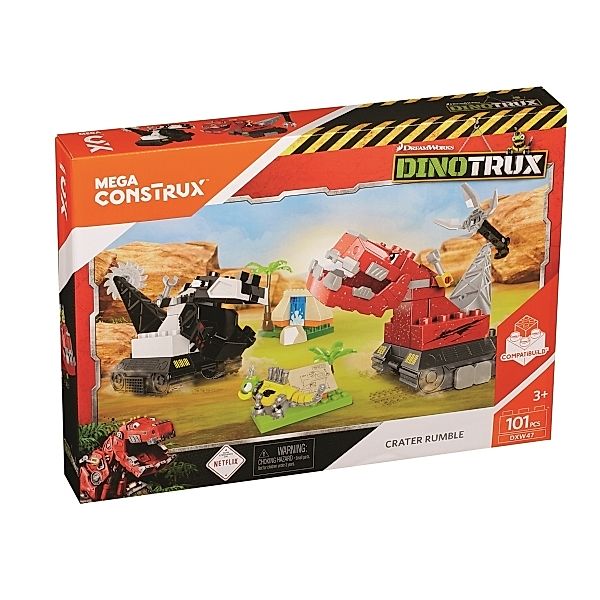 Mattel Mega Construx Dinotrux Krater-Kampf