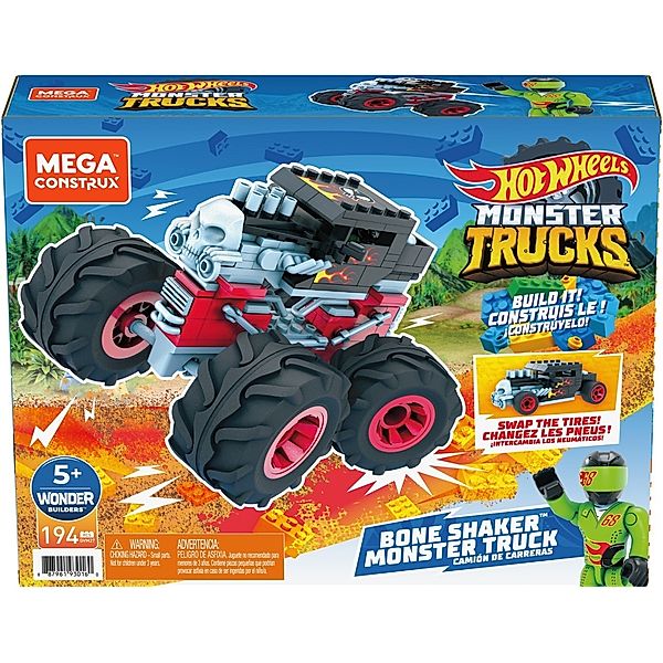 Mattel Mega Construx Hot Wheels Monster Trucks Bone Shaker