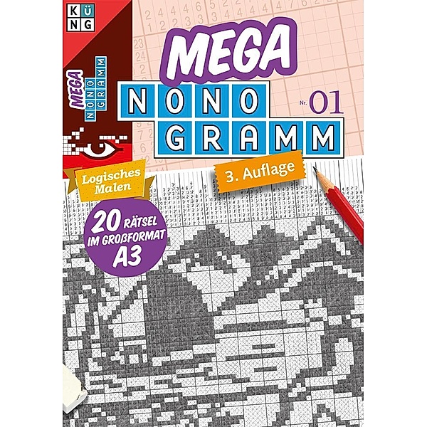 Mega-Nonogramm, 20 Bde.. Bd.1.Bd.1, Conceptis Puzzles