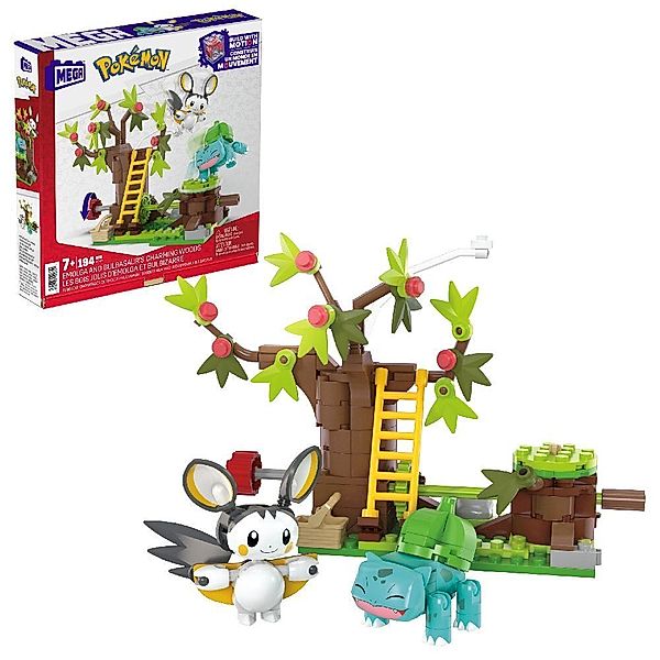 Mattel MEGA Pokémon Emolgas und Bisasams bezaubernde Wälder