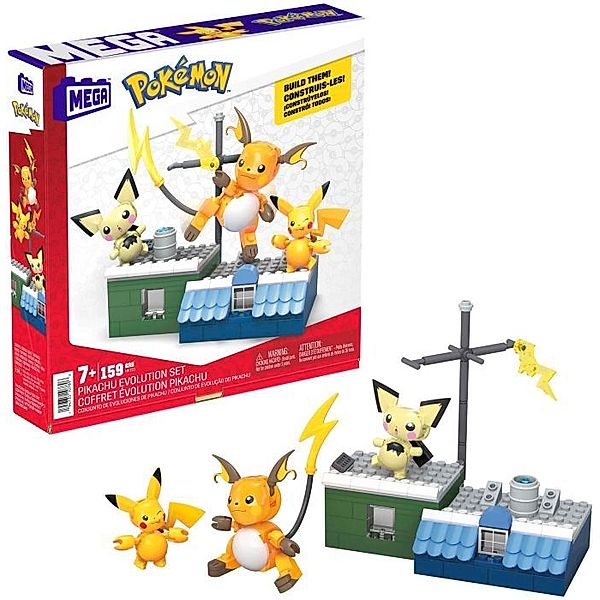 Mattel MEGA Pokémon Pikachu Evolution Set