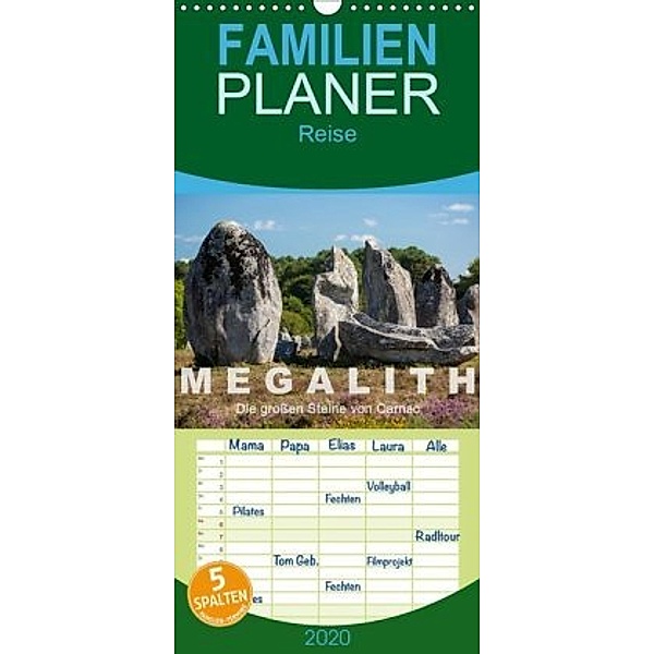 Megalith. Die grossen Steine von Carnac - Familienplaner hoch (Wandkalender 2020 , 21 cm x 45 cm, hoch), Etienne Benoît
