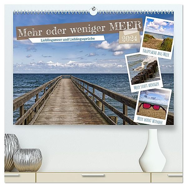 Mehr oder weniger Meer (hochwertiger Premium Wandkalender 2024 DIN A2 quer), Kunstdruck in Hochglanz, Calvendo, Sabine Löwer