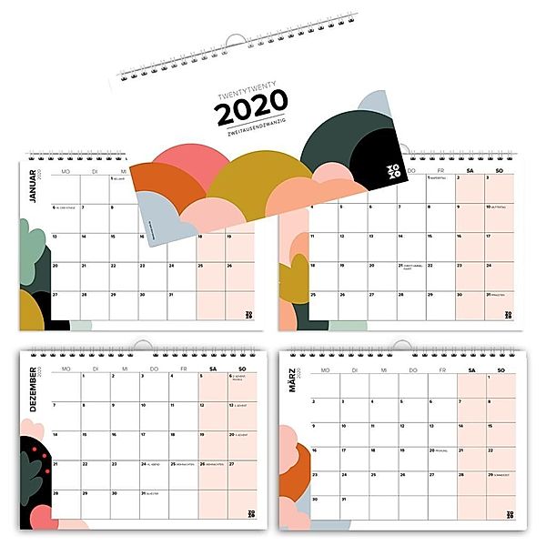 Mehrseitiger Design Wandkalender A4 quer (2020), Anja Garschhammer