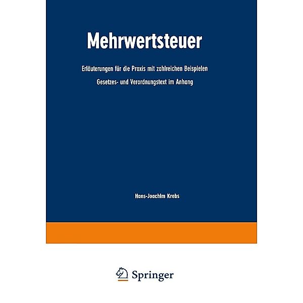Mehrwertsteuer, Hans-Joachim Krebs