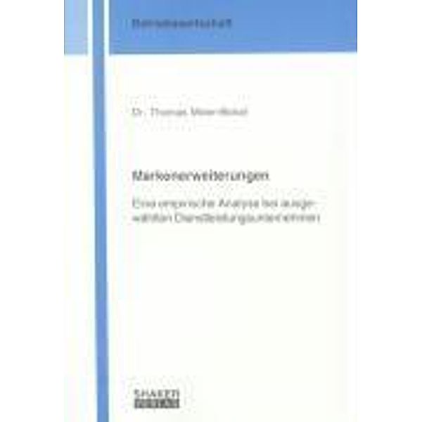 Meier-Bickel, T: Markenerweiterungen, Thomas Meier-Bickel