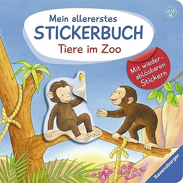 Mein allererstes Stickerbuch: Tiere im Zoo