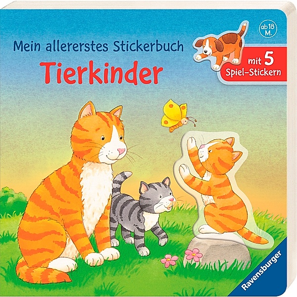 Mein allererstes Stickerbuch: Tierkinder, Sabine Cuno