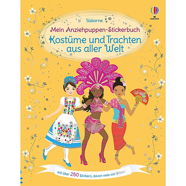 Mein Anziehpuppen-Stickerbuch: Kostüme und Trachten aus aller Welt, Emily Bone