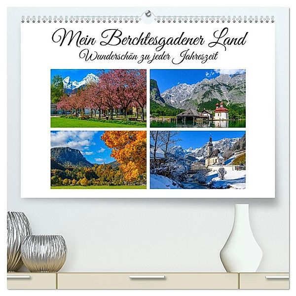 Mein Berchtesgadener Land - Wunderschön zu jeder Jahreszeit (hochwertiger Premium Wandkalender 2024 DIN A2 quer), Kunstdruck in Hochglanz, Dieter Wilczek