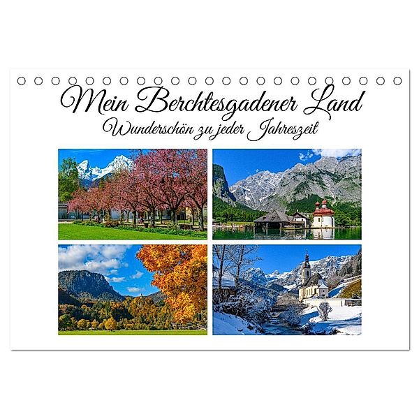 Mein Berchtesgadener Land - Wunderschön zu jeder Jahreszeit (Tischkalender 2024 DIN A5 quer), CALVENDO Monatskalender, Dieter Wilczek