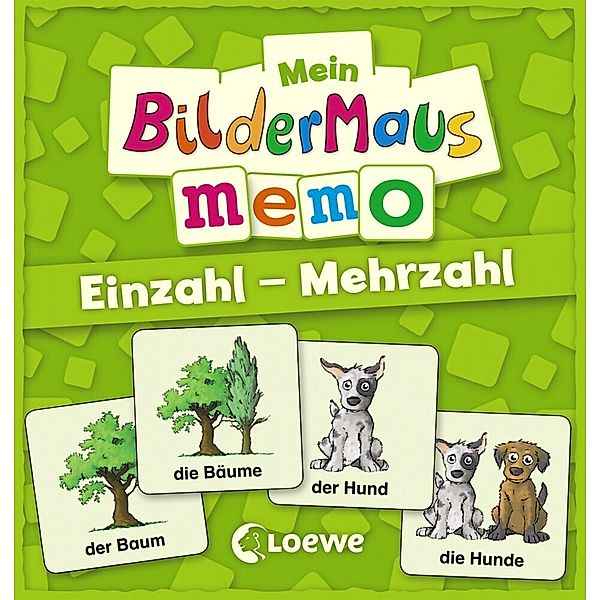 Loewe Verlag, Loewe Mein Bildermaus-Memo - Einzahl - Mehrzahl (Kinderspiel)