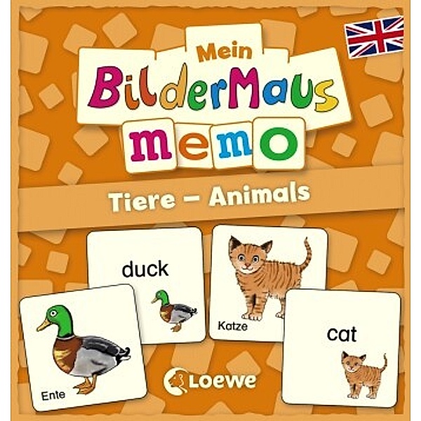 Mein Bildermaus-Memo - Englisch - Tiere - Animals (Kinderspiel)