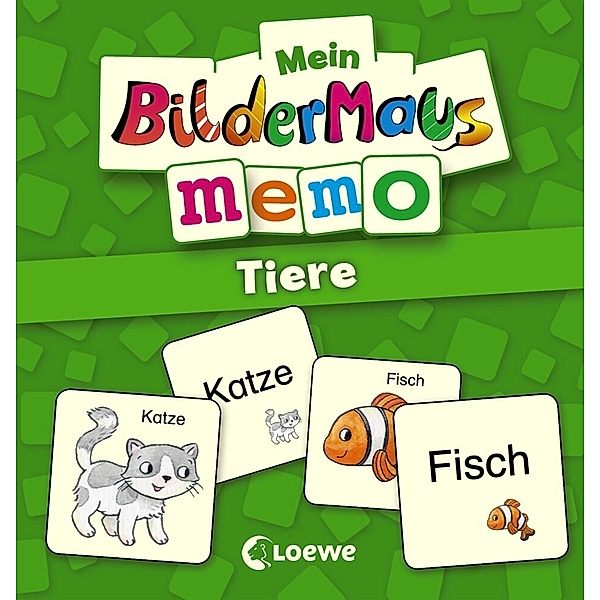 Loewe Verlag, Loewe Mein Bildermaus-Memo - Tiere (Kinderspiel)