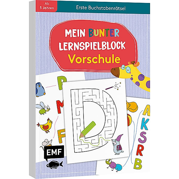 Mein bunter Lernspielblock - Vorschule: Erste Buchstabenrätsel