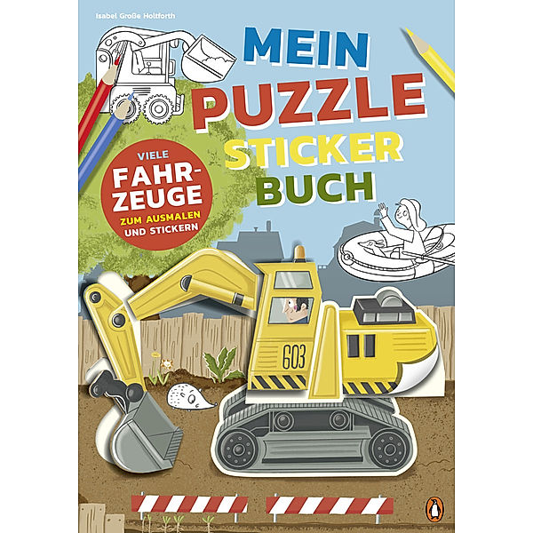 Mein bunter Puzzle-Sticker-Spass - Fahrzeuge, Isabel Grosse Holtforth