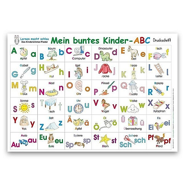 E & Z-Verlag Mein buntes Kinder-ABC, Das Kinderzimmer-Poster, E&Z-Verlag GmbH