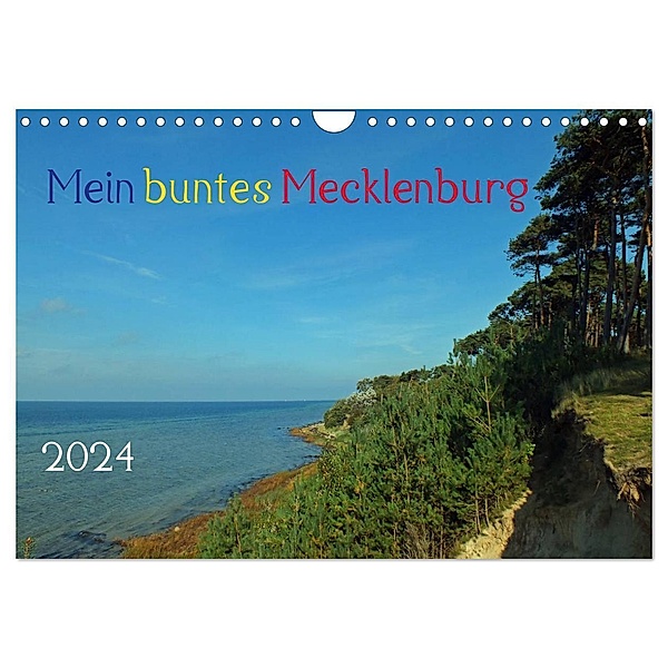 Mein buntes Mecklenburg (Wandkalender 2024 DIN A4 quer), CALVENDO Monatskalender, Holger Felix