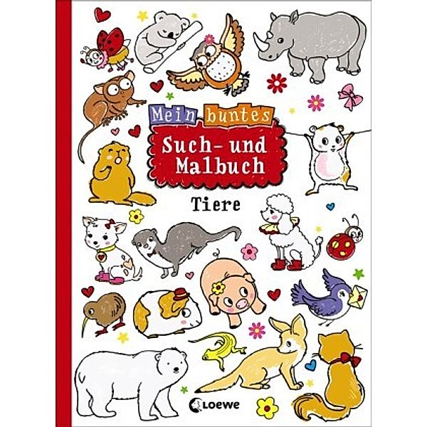 Mein buntes Such- und Malbuch: Tiere