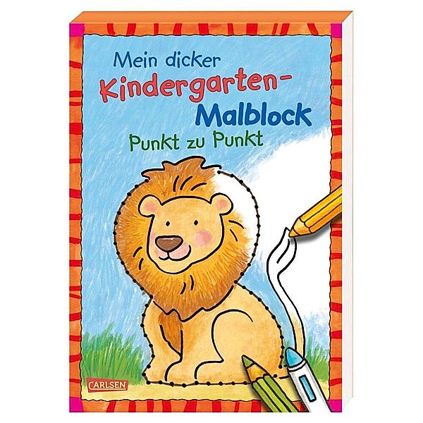 Mein dicker Kindergarten-Malblock: Punkt zu Punkt