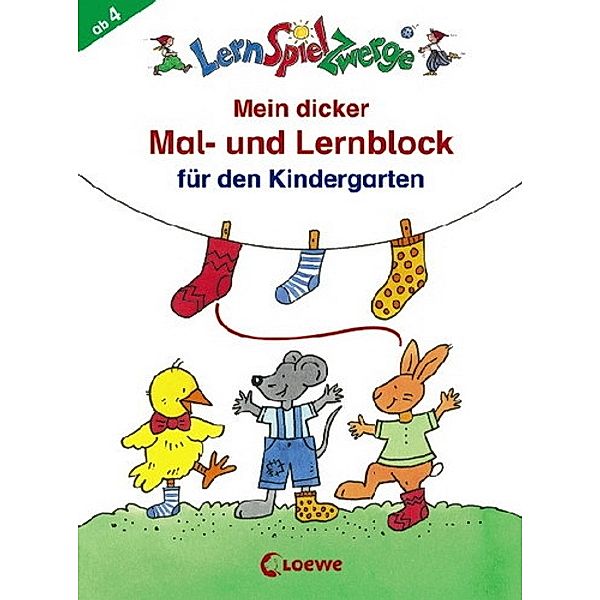 Mein dicker Mal- und Lernblock für den Kindergarten