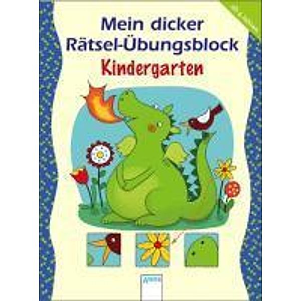 Mein dicker Rätsel-Übungsblock Kindergarten, Katrin Merle, Stefan Seidel