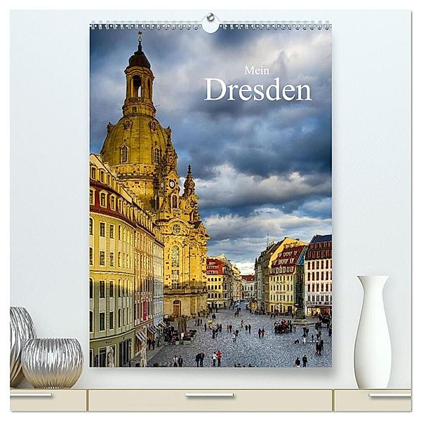 Mein Dresden (hochwertiger Premium Wandkalender 2024 DIN A2 hoch), Kunstdruck in Hochglanz, Dirk Meutzner