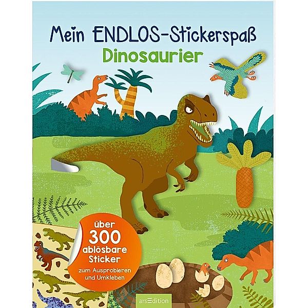 Mein Endlos-Stickerspass Dinosaurier