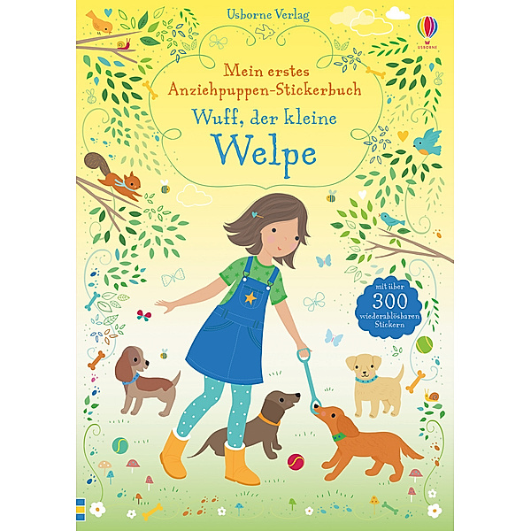 Mein erstes Anziehpuppen-Stickerbuch: Wuff, der kleine Welpe, Fiona Watt