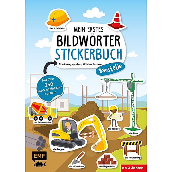 Mein erstes Bildwörter-Stickerbuch - Baustelle