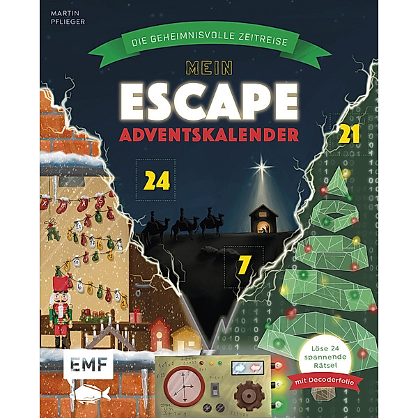 Mein Escape-Adventskalender: Die geheimnisvolle Zeitreise - Mit Decoderfolie, Martin Pflieger