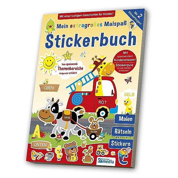 Mein extragroßes Malspaß Stickerbuch, Meine Welt im Kindergarten