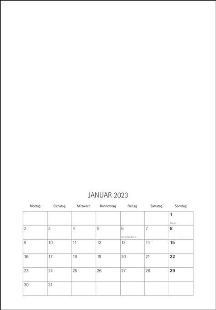 Mein Fotokalender zum Selbergestalten 2023 - Kalender bestellen