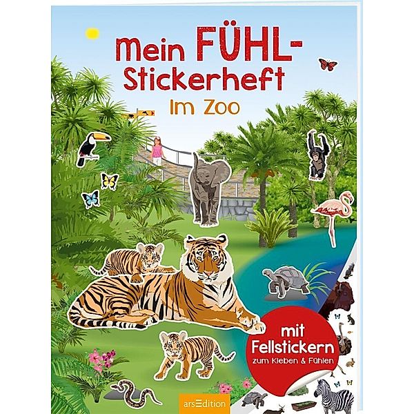 Mein Fühl-Stickerheft - Im Zoo