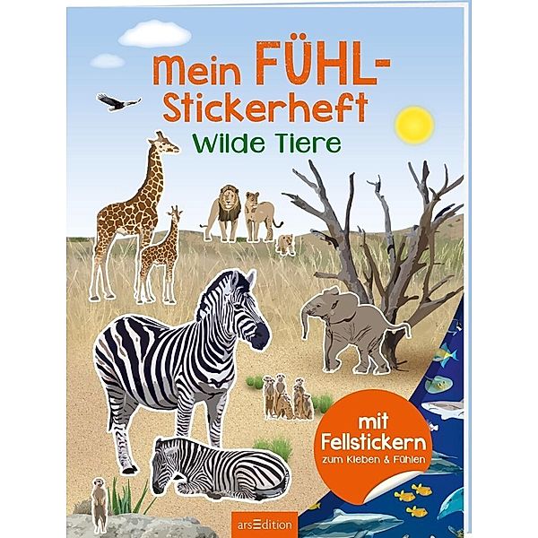 Mein Fühl-Stickerheft - Wilde Tiere