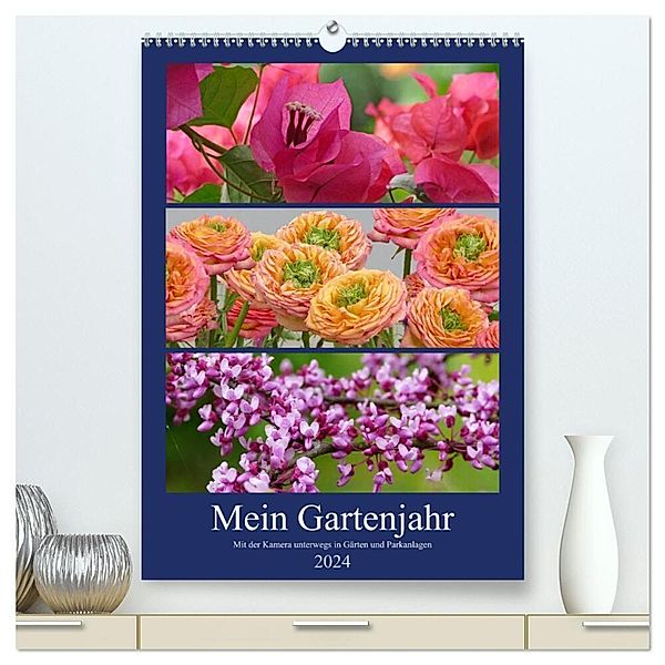 Mein Gartenjahr - Mit der Kamera unterwegs in Gärten und Parkanlagen (hochwertiger Premium Wandkalender 2024 DIN A2 hoch), Kunstdruck in Hochglanz, Christine B-B Müller