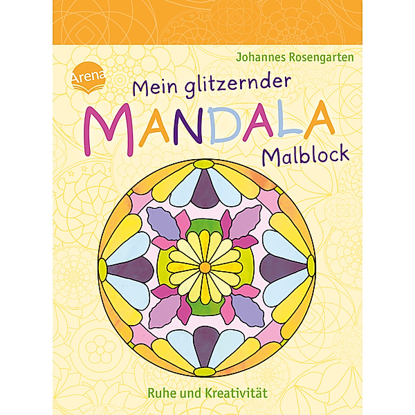 Mein glitzernder Mandala-Malblock. Ruhe und Kreativität