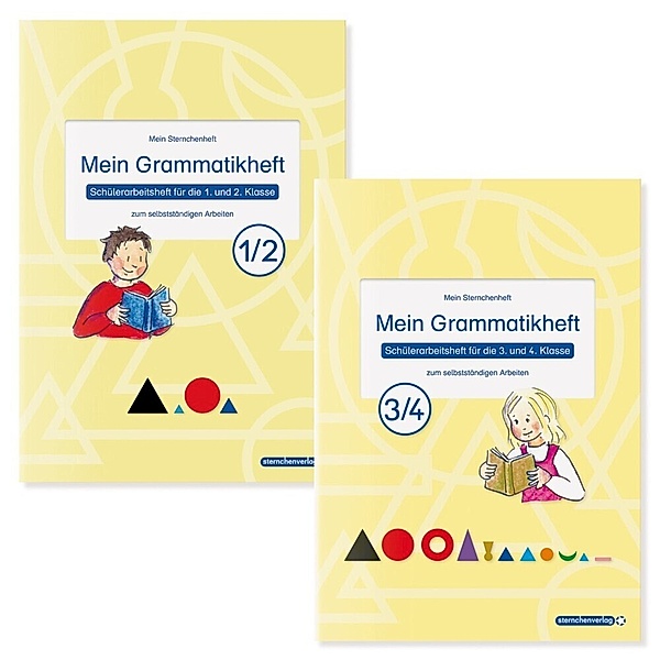 Mein Grammatikheft 1/2 & 3/4 für die 1. bis 4. Klasse im Set, 2 Teile, sternchenverlag GmbH, Katrin Langhans