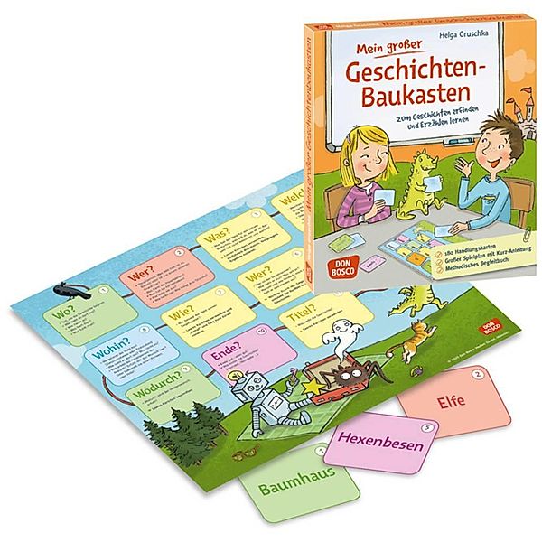 Mein grosser Geschichten-Baukasten zum Geschichten erfinden und Erzählen lernen, m. 1 Beilage, Helga Gruschka