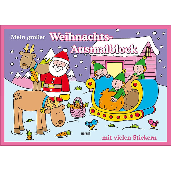 Mein großer Weihnachts-Ausmalblock.Bd.1