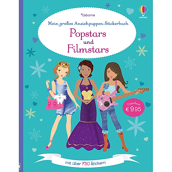 Mein grosses Anziehpuppen-Stickerbuch: Popstars und Filmstars, Fiona Watt, Lucy Bowman