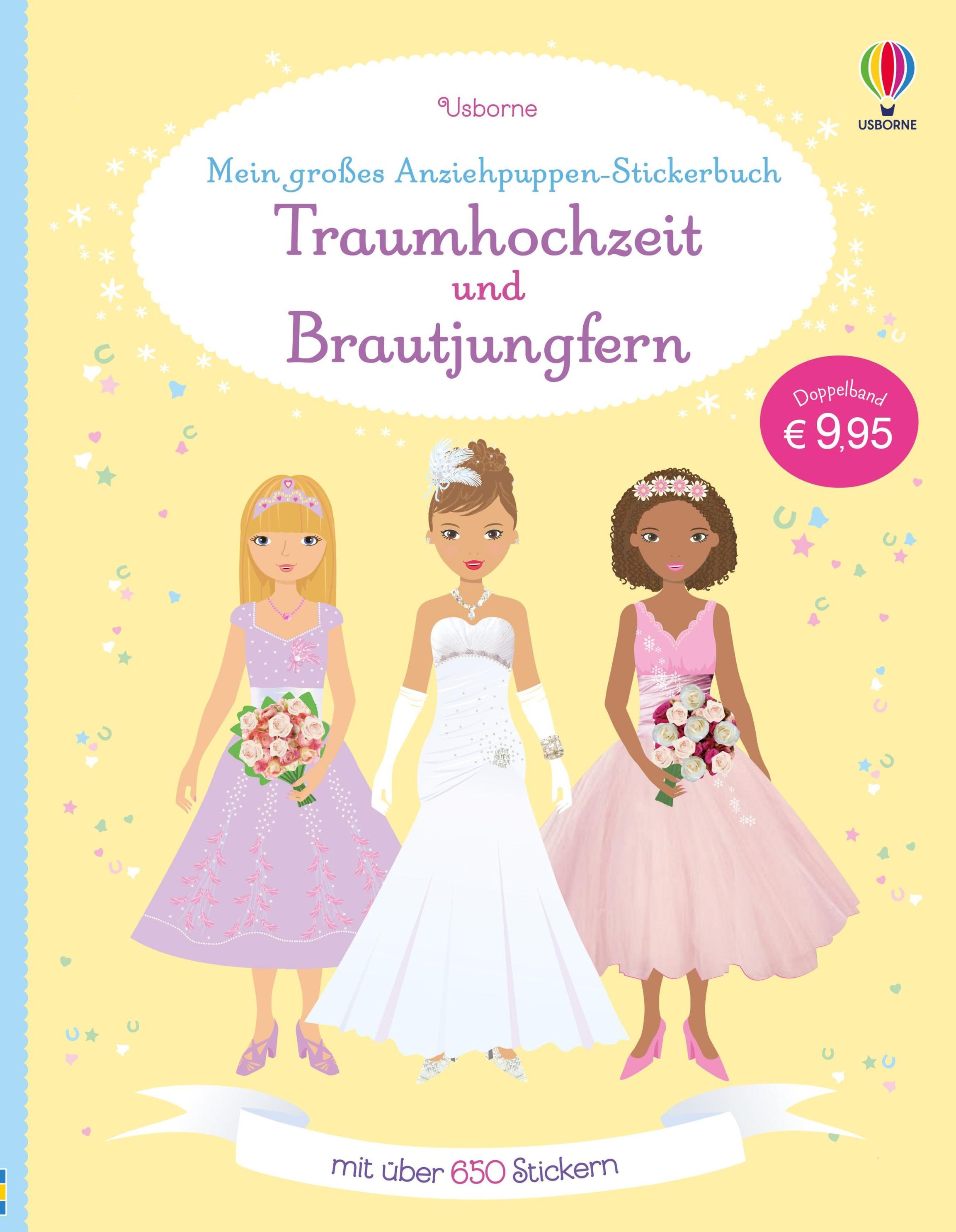 Mein großes Anziehpuppen-Stickerbuch: Traumhochzeit und Brautjungfern Buch
