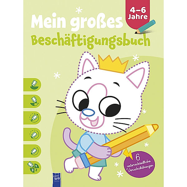 Mein grosses Beschäftigungsbuch 4-6 Jahre (Cover Katze)