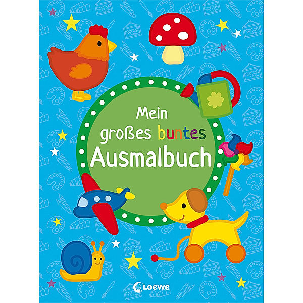 Mein großes buntes Ausmalbuch (Hund)