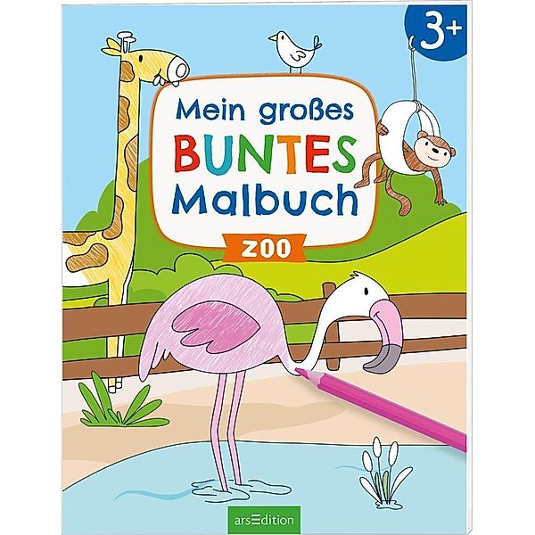 Mein großes buntes Malbuch - Zoo